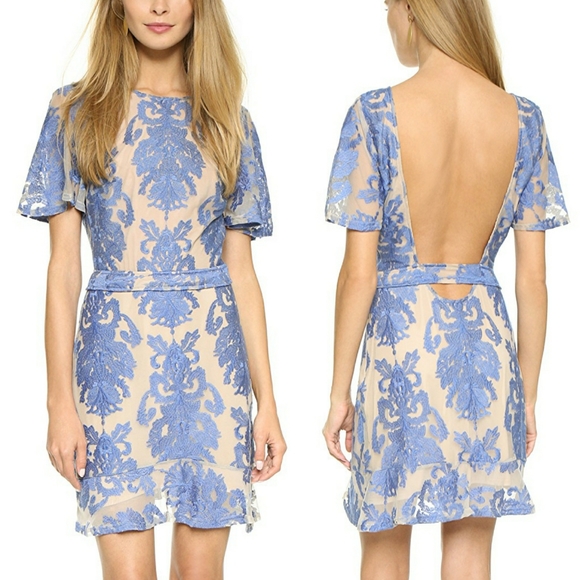 For Love and Lemons Blue San Marcos Mini Dress - Picture 6 of 6